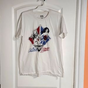 Wonder Woman Large Graphic Tee Shirt Patriotic Cotton